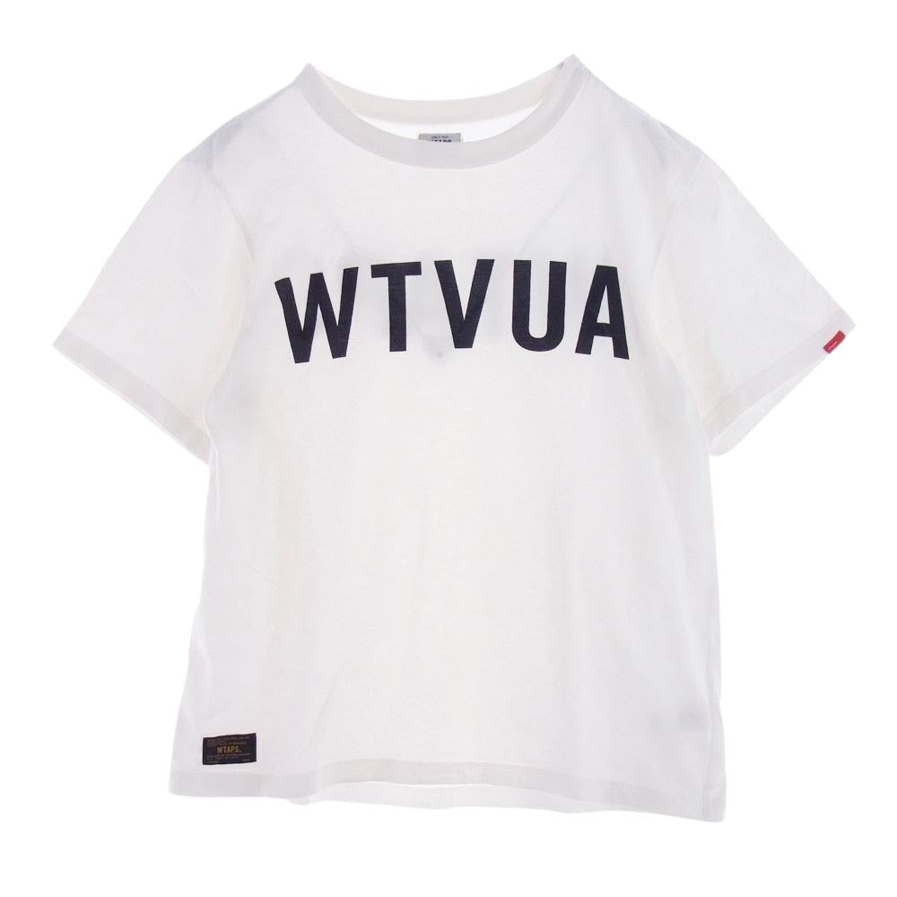 WTAPS ダブルタップス 16SS 161ATDT-CSM04 DESIGN SS 02/TEE.COTTON 両面 プリント 半袖 Tシャツ ホワイト系 M【中古】