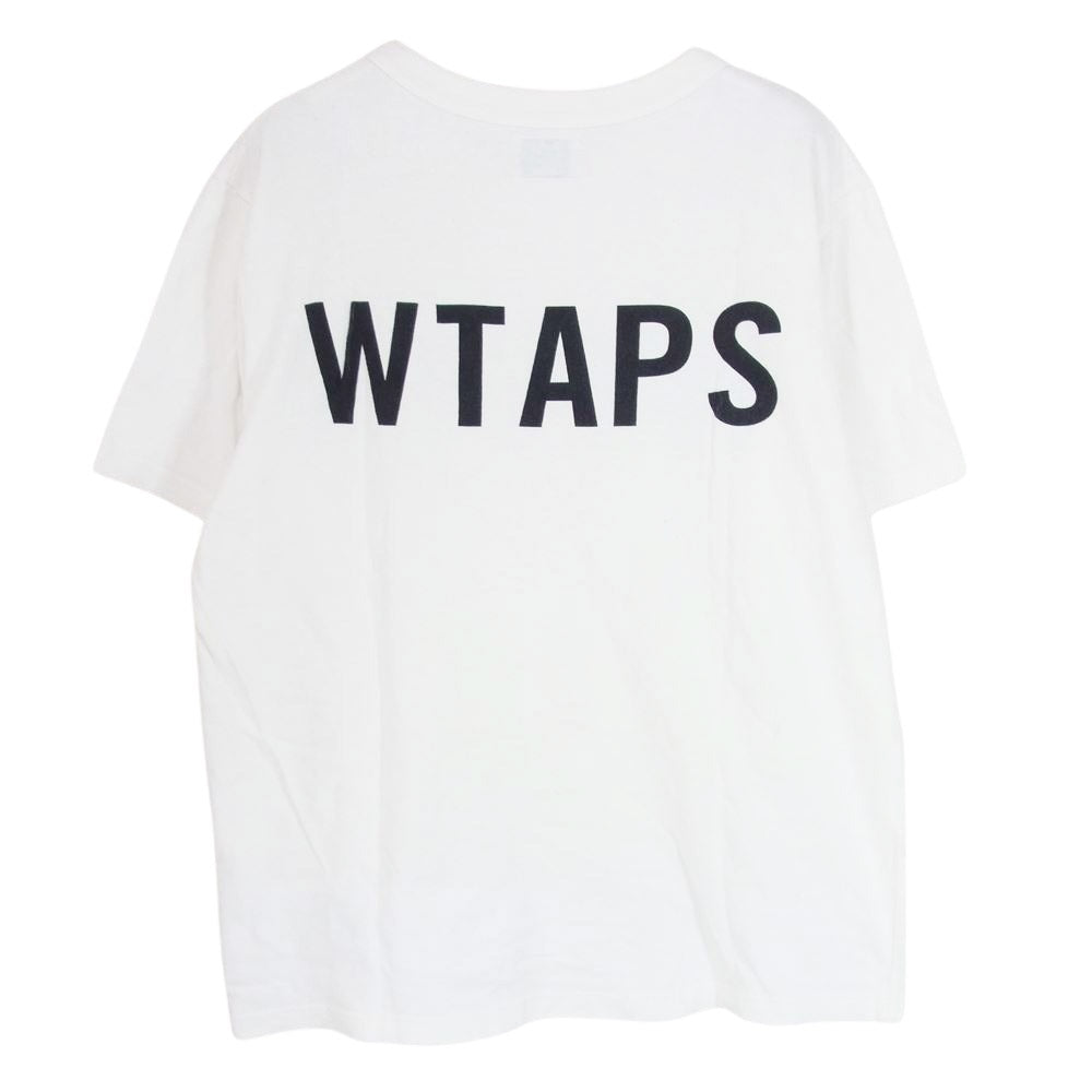 WTAPS ダブルタップス 16SS 161ATDT-CSM04 DESIGN SS 02/TEE.COTTON 両面 プリント 半袖 Tシャツ ホワイト系 M【中古】