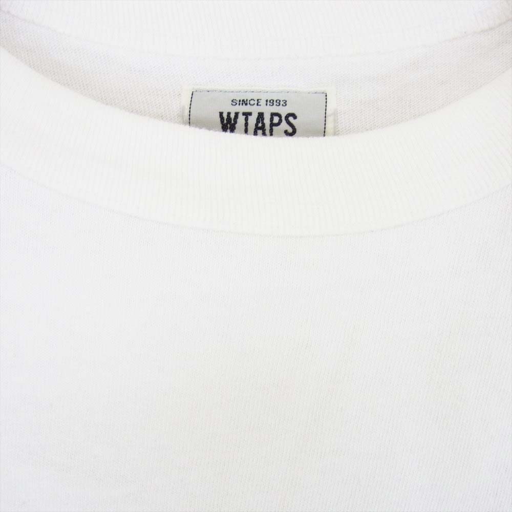 WTAPS ダブルタップス 16SS 161ATDT-CSM04 DESIGN SS 02/TEE.COTTON 両面 プリント 半袖 Tシャツ ホワイト系 M【中古】