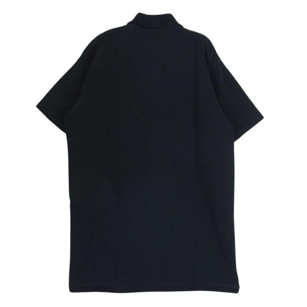 DESCENDANT ディセンダント CACHALOT POLO SS コットン鹿の子 半袖 ポロシャツ ブラック系 1【中古】