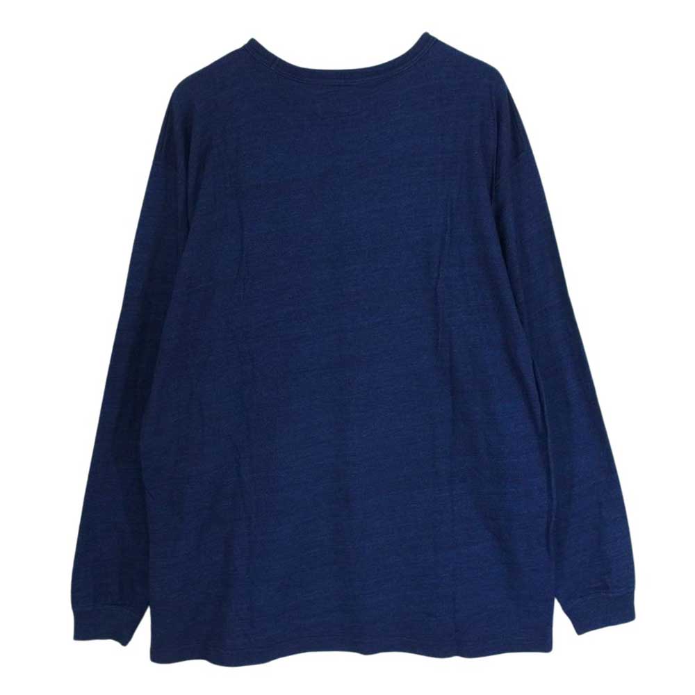 DESCENDANT ディセンダント Ron Herman ロンハーマン 別注 ポケット付き 長袖 Tシャツ ロンT カットソー ネイビー系 2【中古】