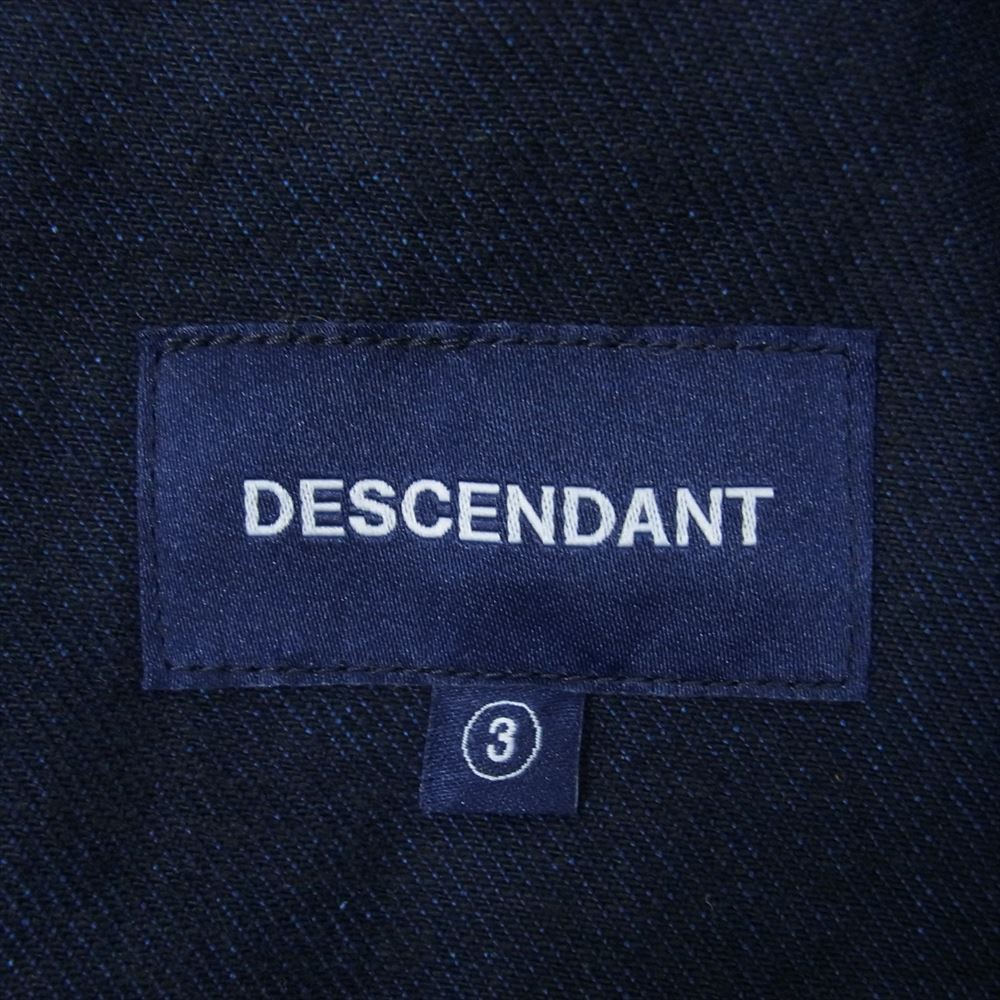 DESCENDANT ディセンダント SHORE DENIM BEACH TROUSRES ビーチ トラウザー デニム パンツ ネイビー系 3【中古】