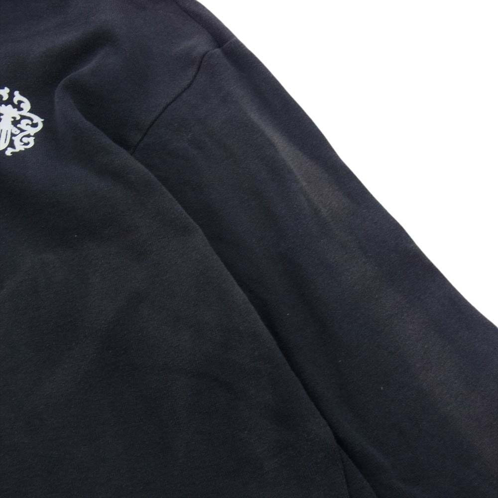 CHROME HEARTS クロムハーツ（原本無） ダガージップ ホースシュー  バックプリント フルジップパーカー  グレー系 M【中古】