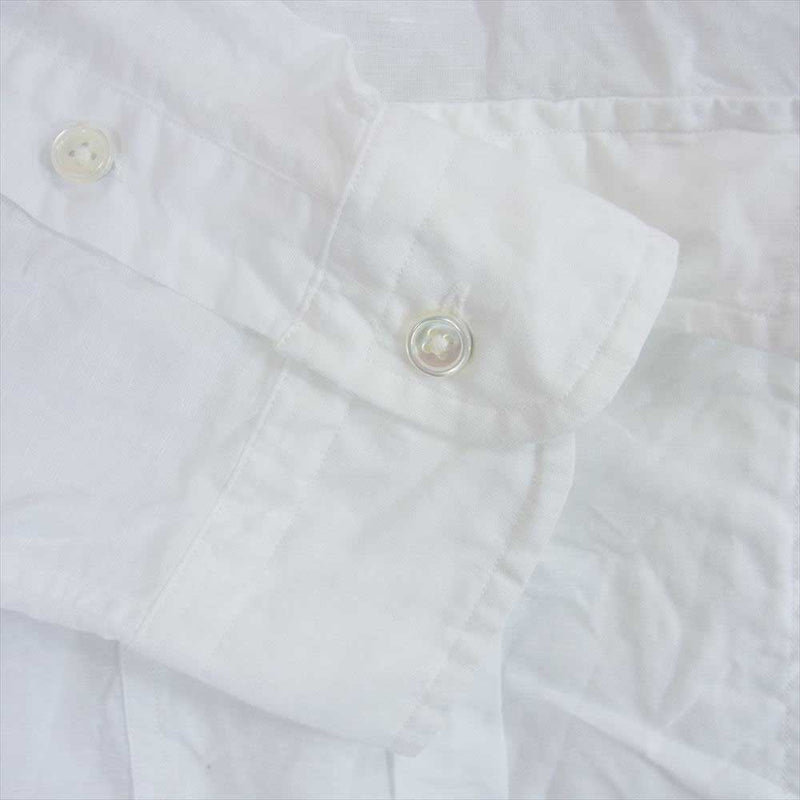 PORTER CLASSIC ポータークラシック PC-016-2765-0090-0015 ROLL UP LINEN COTTON SHIRT ロールアップ リネン コットン 長袖 シャツ ホワイト系 XL【新古品】【未使用】【中古】