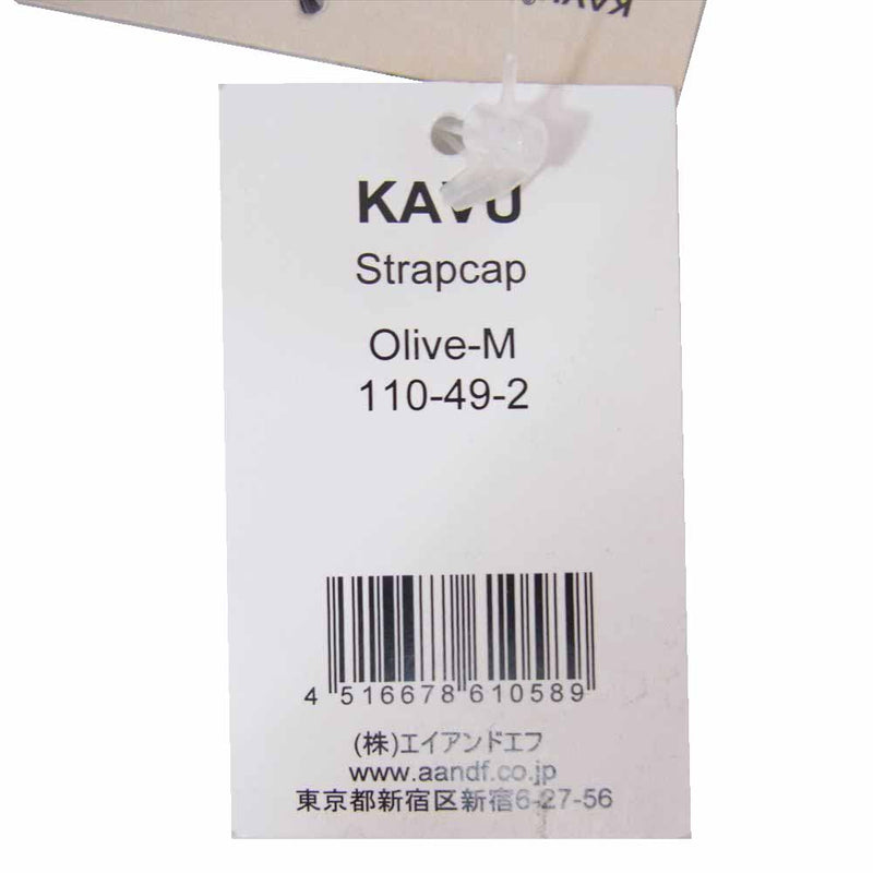カブー 110 アメリカ製 STRAP CAP ストラップキャップ グリーン M オリーブ M【極上美品】【中古】