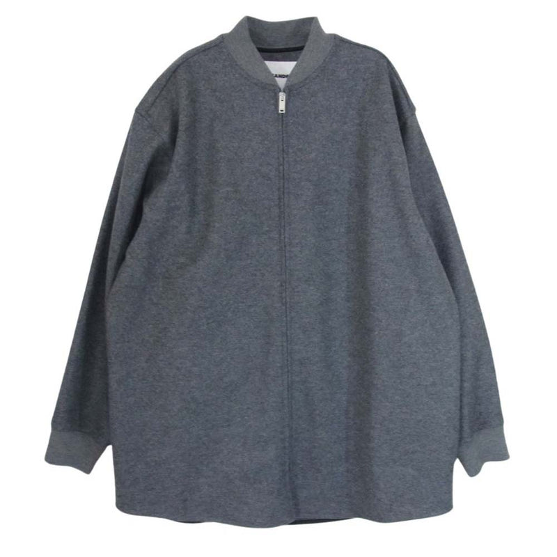 JIL SANDER ジルサンダー JSMT707040MT20790812 国内正規品 イタリア製 ウール ジップアップ ブルゾン ジャケット グレー系 M【美品】【中古】