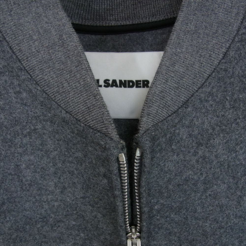 JIL SANDER ジルサンダー JSMT707040MT20790812 国内正規品 イタリア製 ウール ジップアップ ブルゾン ジャケット グレー系 M【美品】【中古】