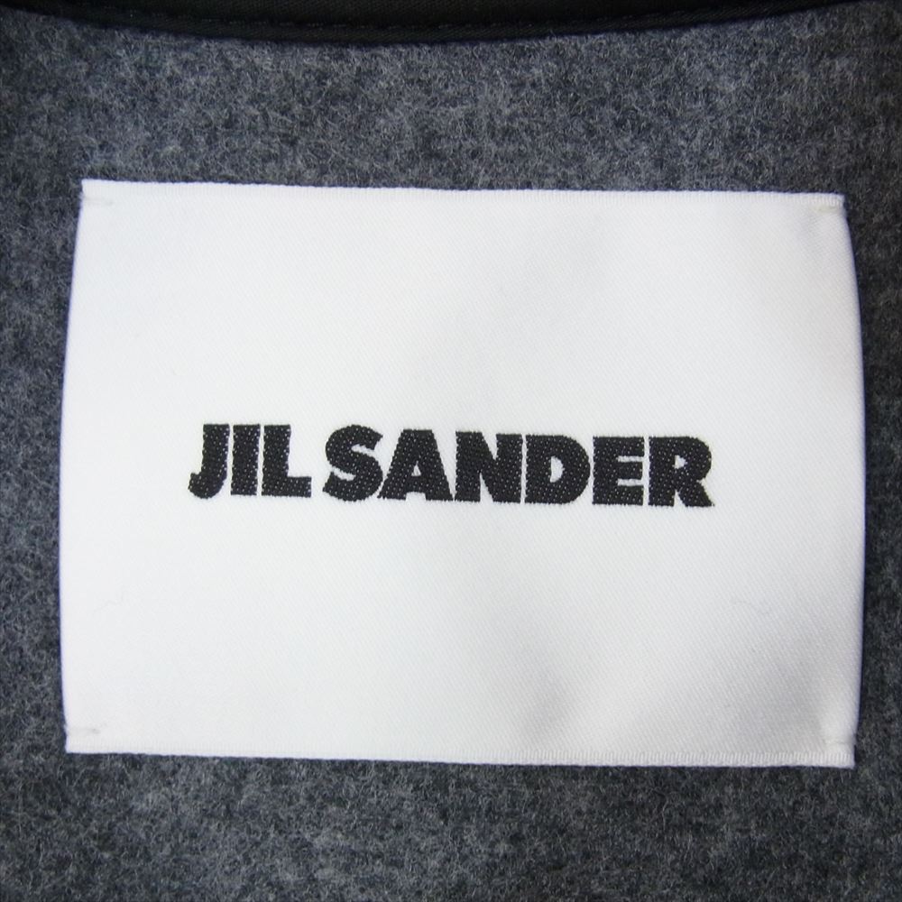JIL SANDER ジルサンダー JSMT707040MT20790812 国内正規品 イタリア製 ウール ジップアップ ブルゾン ジャケット グレー系 M【美品】【中古】