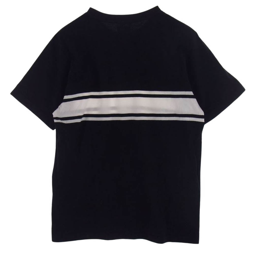 Supreme シュプリーム 18SS Stripe Tee ストライプ トップ ロゴ 半袖 Tシャツ ブラック系 M【中古】