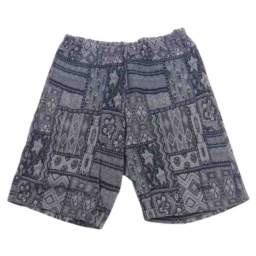 Supreme シュプリーム 20SS Patchwork Knit Short パッチワーク ニット ショート パンツ ブラック系 グレー系 L【中古】