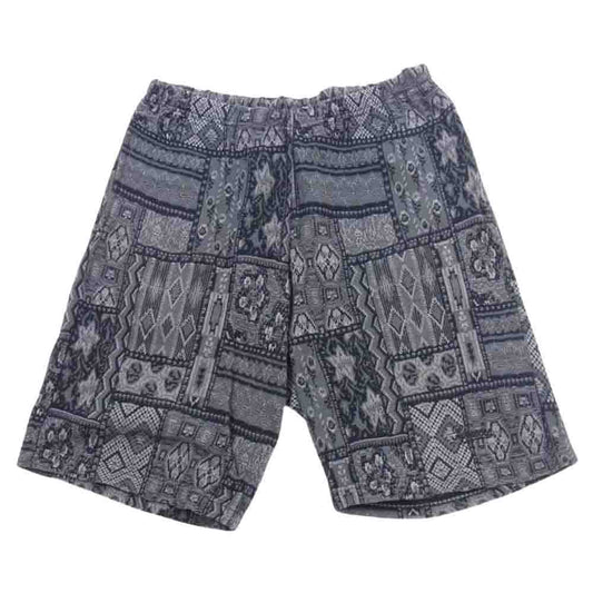 Supreme シュプリーム 20SS Patchwork Knit Short パッチワーク ニット ショート パンツ ブラック系 グレー系 L【中古】