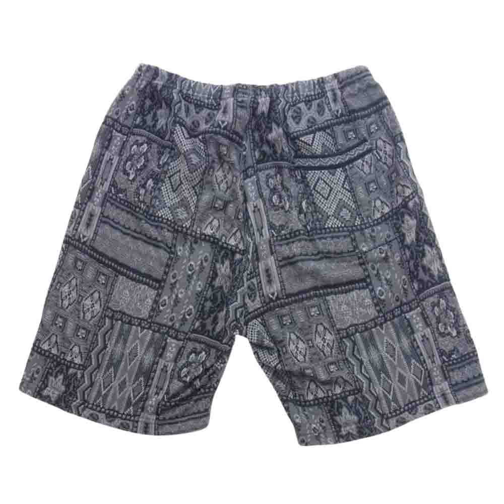 Supreme シュプリーム 20SS Patchwork Knit Short パッチワーク ニット ショート パンツ ブラック系 グレー系 L【中古】