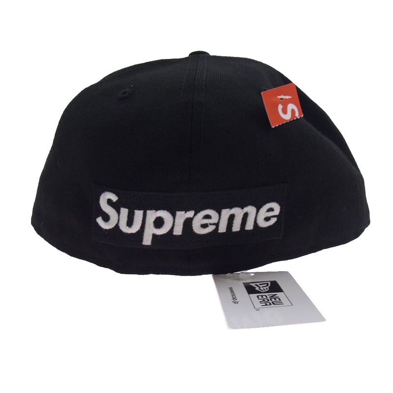 Supreme シュプリーム 21SS REVERSE BOX LOGO NEW ERA リバース ボックス ロゴ ニューエラ キャップ ブラック系 59.6cm【極上美品】【中古】