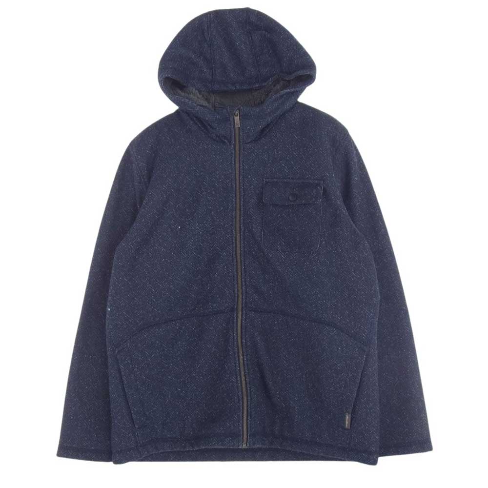 Eddie Bauer エディー・バウアー 裏地ボア フルジップ パーカー ネイビー系 L【中古】