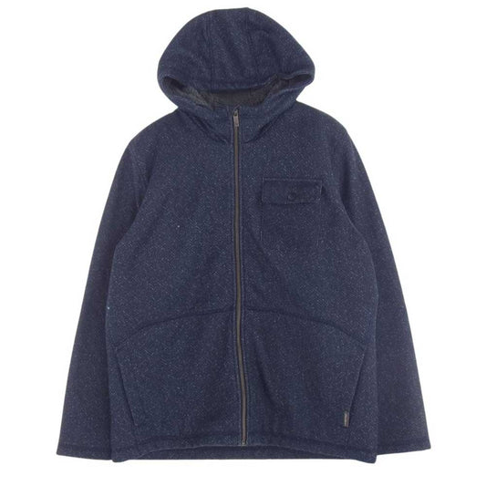 Eddie Bauer エディー・バウアー 裏地ボア フルジップ パーカー ネイビー系 L【中古】