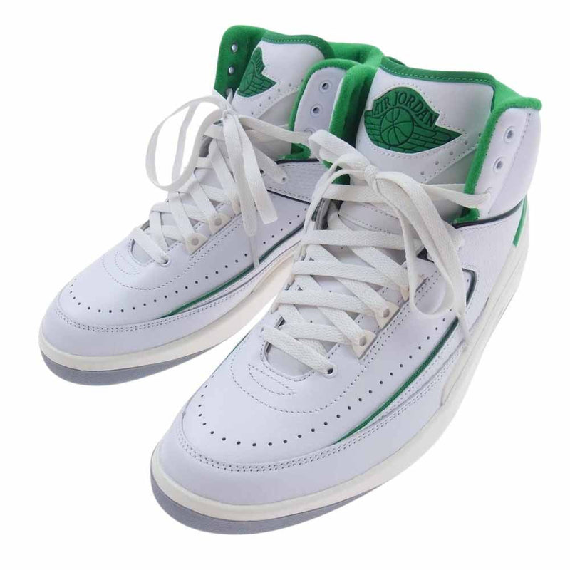 NIKE ナイキ DR8884-103 Air Jordan 2 Retro Lucky Green エアジョーダン2 レトロ ラッキー グリーン ホワイト系 グリーン系 27.5cm【極上美品】【中古】