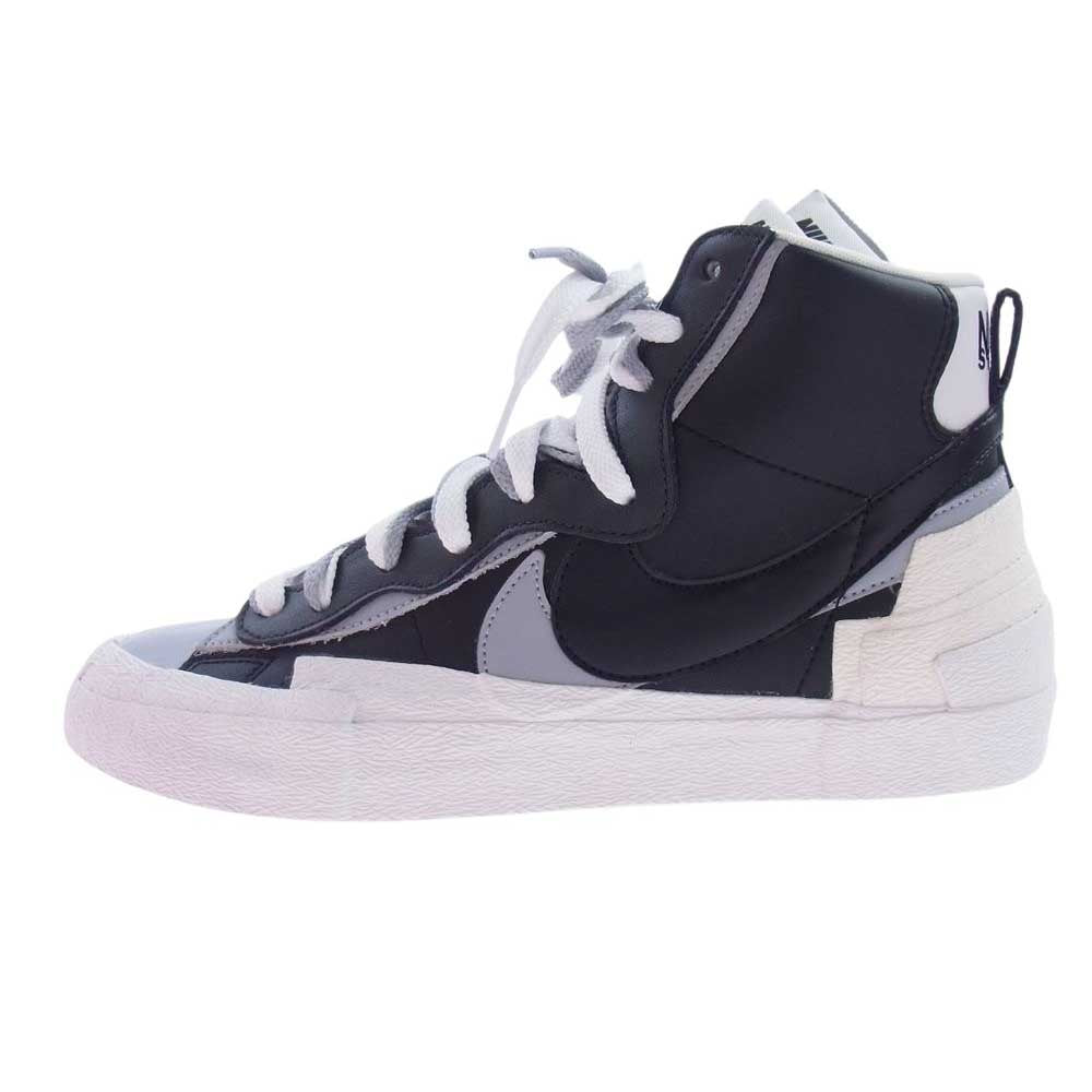 NIKE ナイキ BV0072-002 sacai BLAZER MID サカイ ブレーザーミッド  グレー系 ブラック系 ホワイト系 27.5cm【極上美品】【中古】