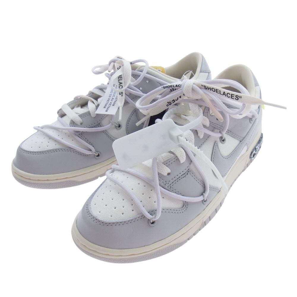 NIKE ナイキ DM1602-123 OFF-WHITE DUNK LOW 1 OF 50 49 オフホワイト ダンク ロー ホワイト系 グレー系 27.0cm【新古品】【未使用】【中古】