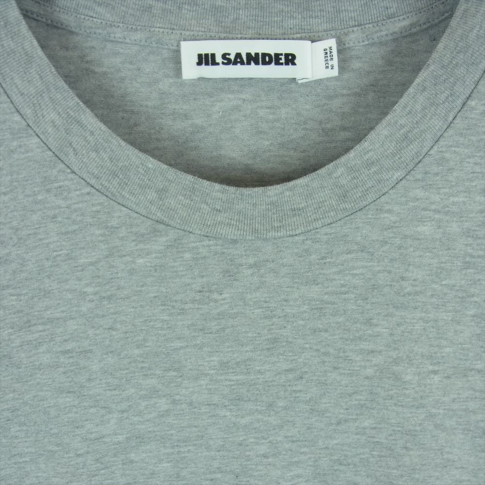 JIL SANDER ジルサンダー JSU0706020 MO247308 国内正規品 クルーネック 半袖 Tシャツ ギリシャ製 グレー系 M【中古】