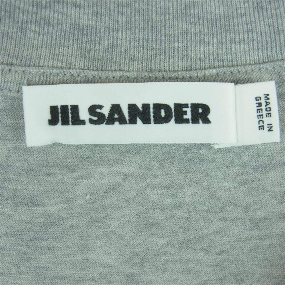 JIL SANDER ジルサンダー JSU0706020 MO247308 国内正規品 クルーネック 半袖 Tシャツ ギリシャ製 グレー系 M【中古】