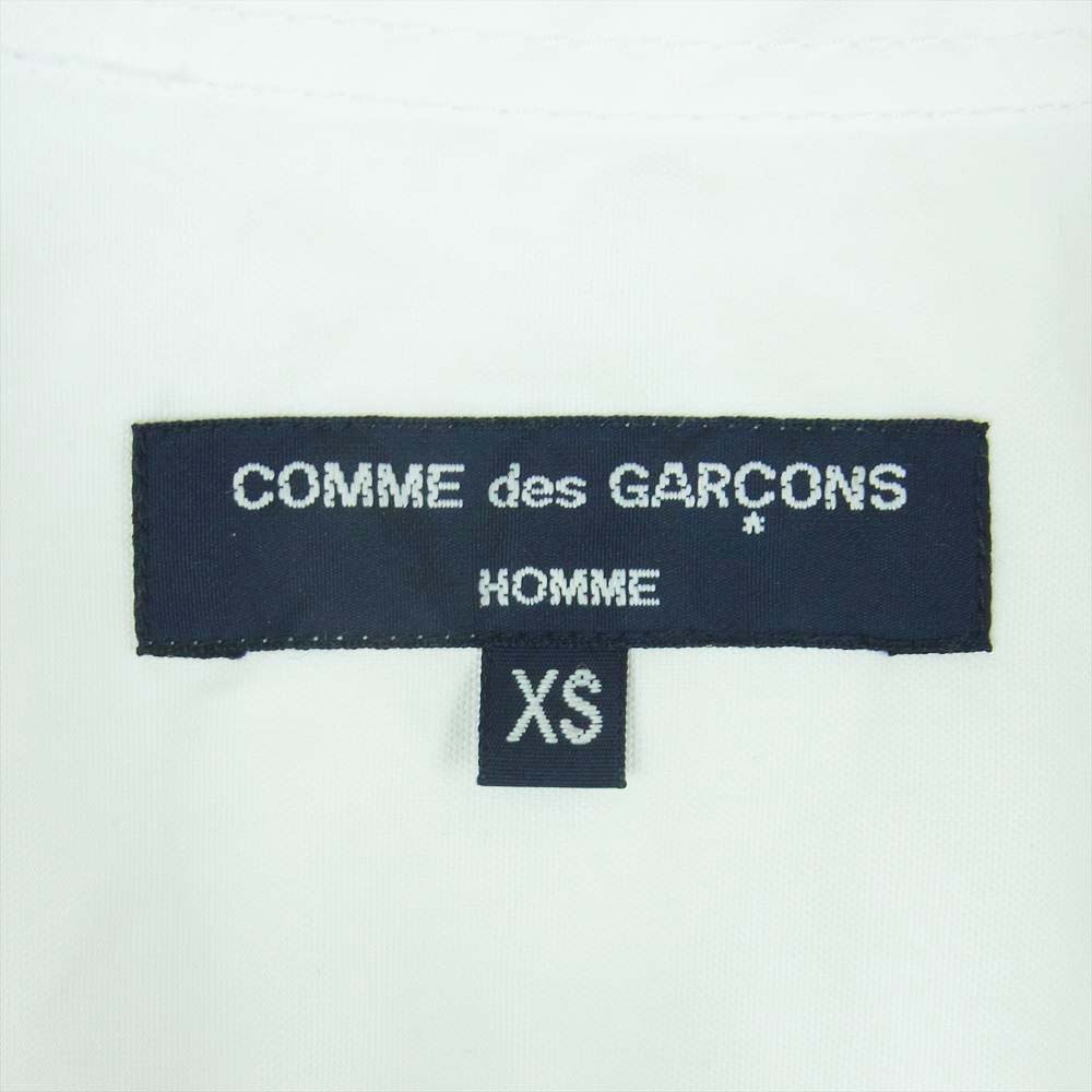 COMME des GARCONS HOMME コムデギャルソンオム 23AW HL-B009 綿ピンポイント オックス ボタンダウン 長袖 シャツ ホワイト系 XS【中古】