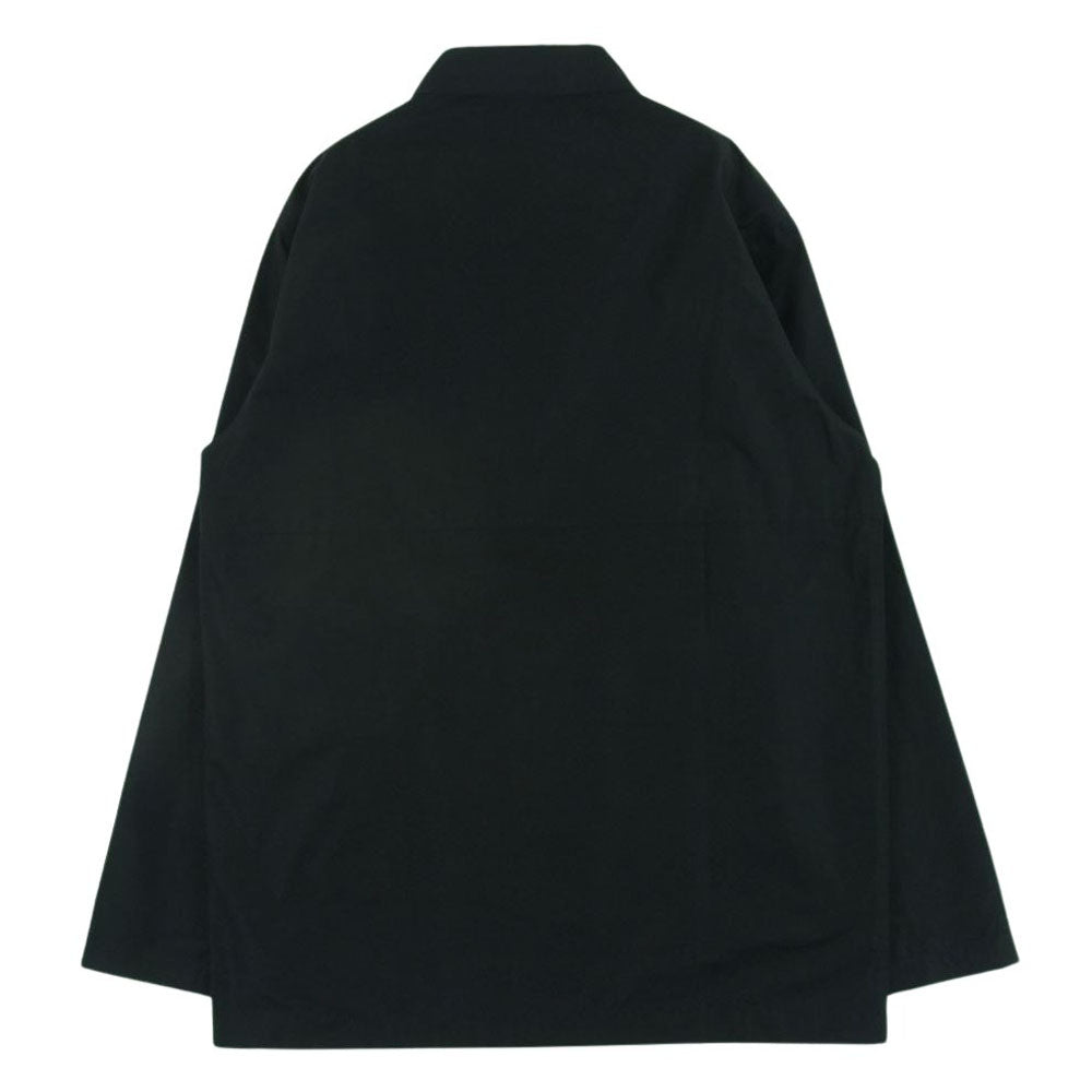 JIL SANDER ジルサンダー 22SS JSMU601426 国内正規品 ジップ アップ シャツ ジャケット イタリア製 ブラック系 44【中古】