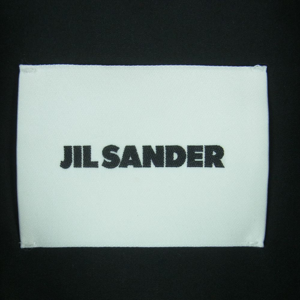 JIL SANDER ジルサンダー 22SS JSMU601426 国内正規品 ジップ アップ シャツ ジャケット イタリア製 ブラック系 44【中古】
