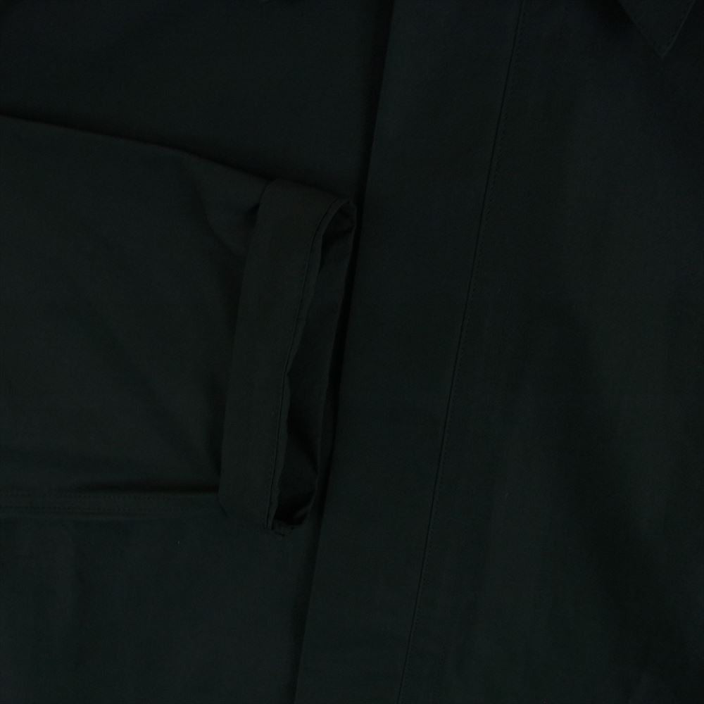 JIL SANDER ジルサンダー 22SS JSMU601426 国内正規品 ジップ アップ シャツ ジャケット イタリア製 ブラック系 44【中古】
