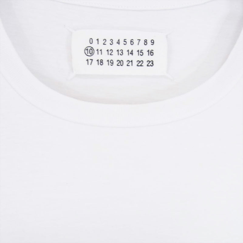 MAISON MARGIELA メゾンマルジェラ S50GC0425 S22431 10ライン コットン 半袖 クルーネック Tシャツ ホワイト系 S【中古】