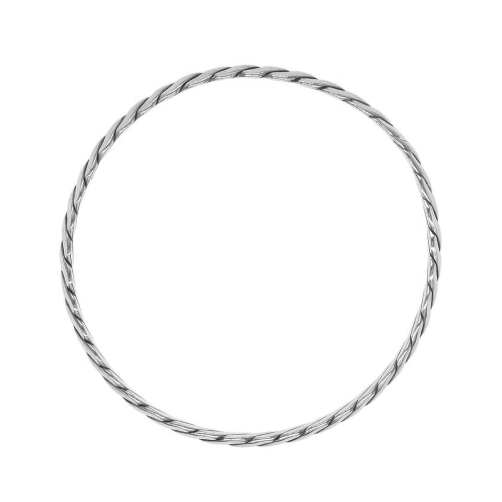 TIFFANY&Co. ティファニー ナイフエッジ ツイスト シルバー バングル