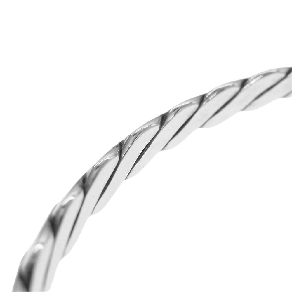 TIFFANY&Co. ティファニー ナイフエッジ ツイスト シルバー バングル