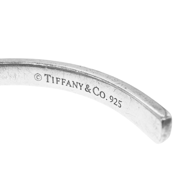 TIFFANY&Co. ティファニー ロゴ ナロー バングル カフ シルバー系【中古】