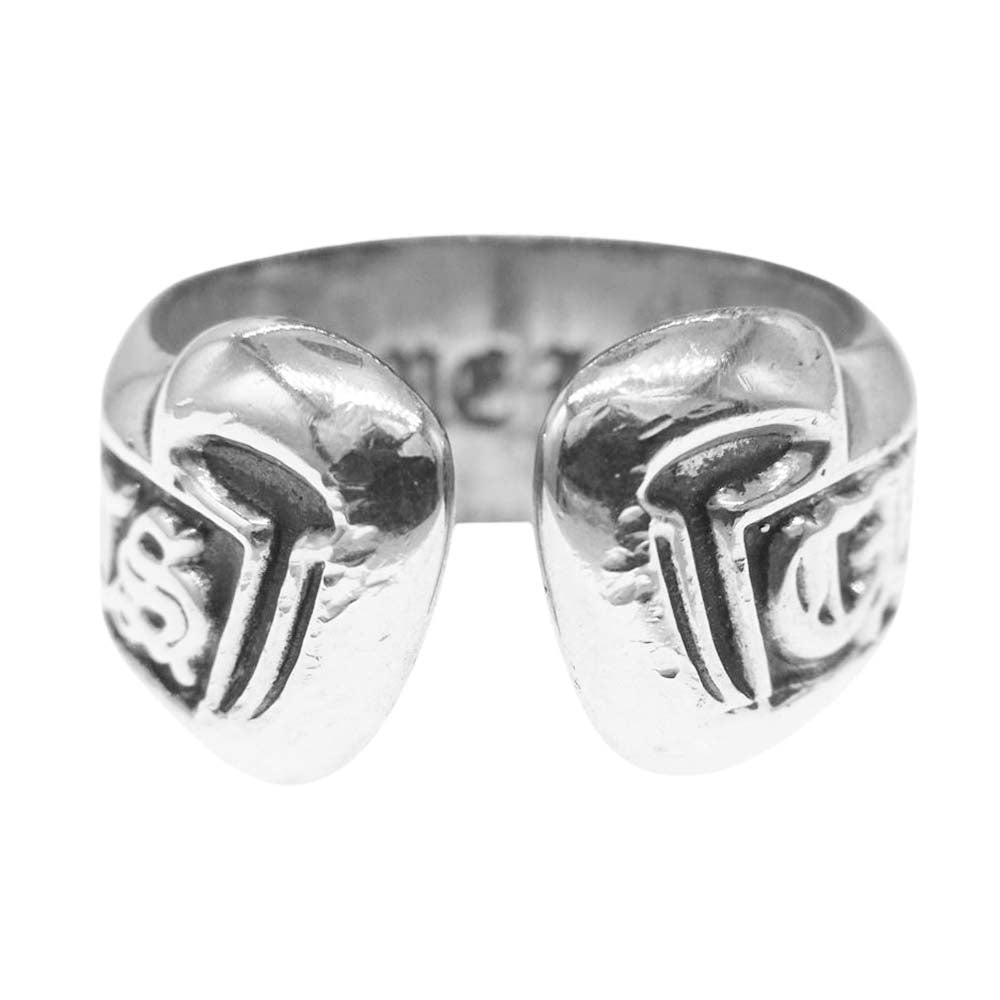 CHROME HEARTS クロムハーツ（原本無） SM SCROLL LABEL スモール スクロール ラベル リング シルバー系 10号【中古】