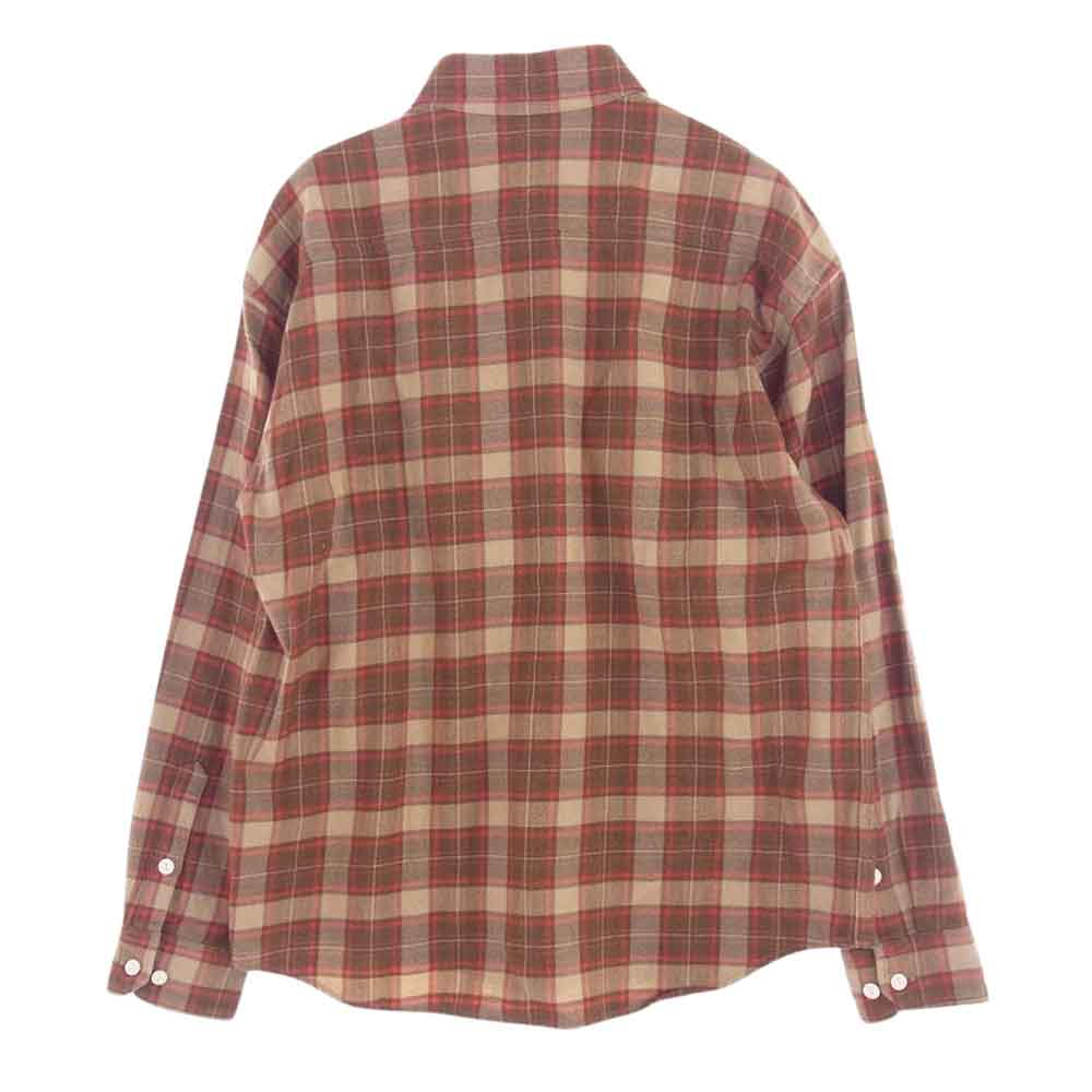 VISVIM ビズビム 20AW 0120205011012 LUMBER ELK CHECK L/S 先染め チェック フランネル チェックシャツ 牛骨釦 ブラウン系 2【中古】