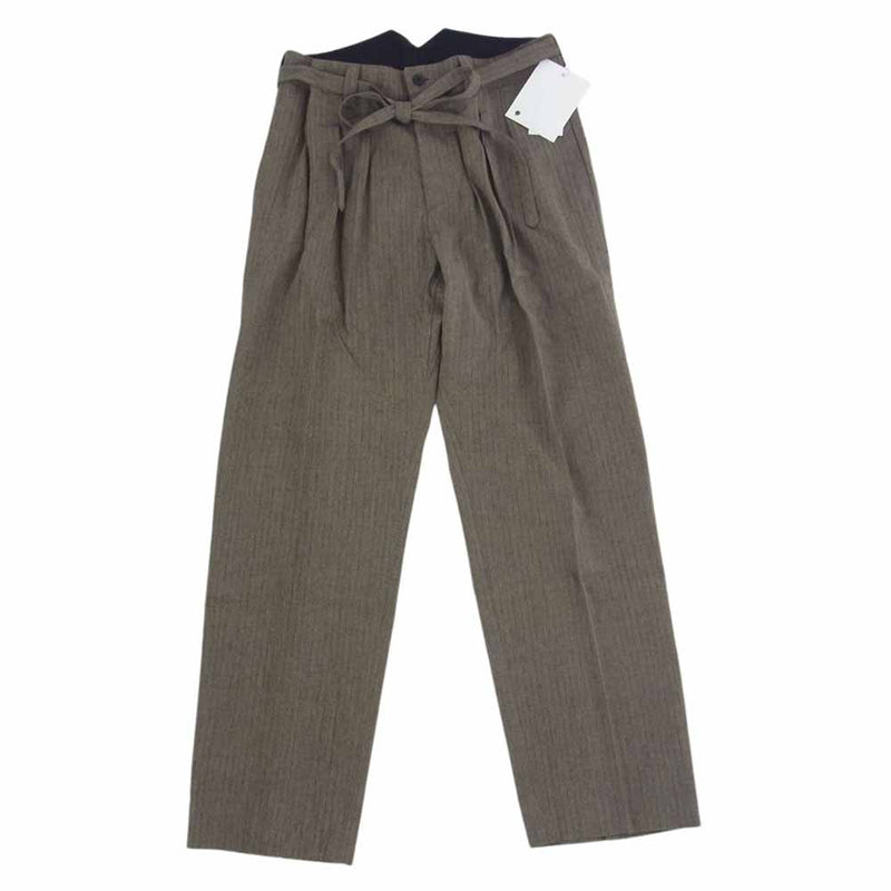 VISVIM ビズビム 22SS  0122205008018 HAKAMA PANTS SANTOME ハカマ パンツ 袴 ウール混 スラックス ブラウン系 3【極上美品】【中古】