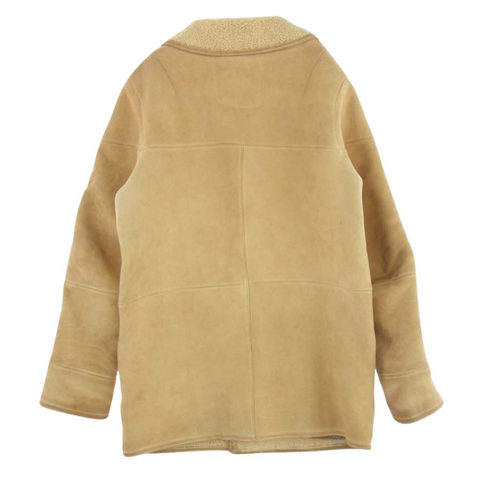 VISVIM ビズビム 16AW 0116205014002 イタリア製 PATTON COAT IT リアルムートンレザー コート ジャケット ベージュ系 3【中古】