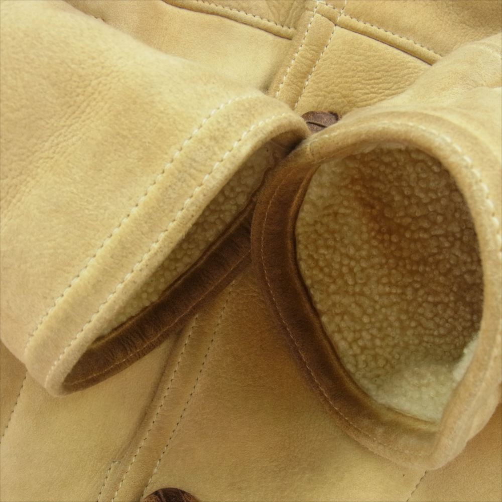 VISVIM ビズビム 16AW 0116205014002 イタリア製 PATTON COAT IT リアルムートンレザー コート ジャケット ベージュ系 3【中古】