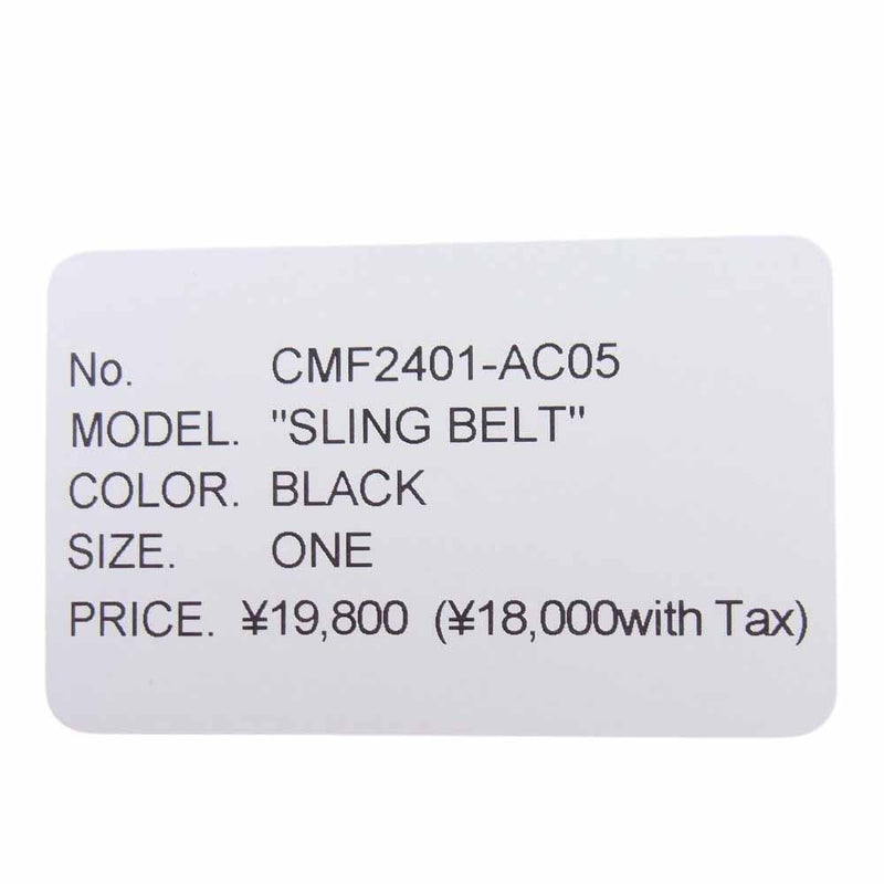 シーエムエフアウトドアガーメント CMF2401-AC05 SLING BELT スリング ベルト ブラック系【新古品】【未使用】【中古】