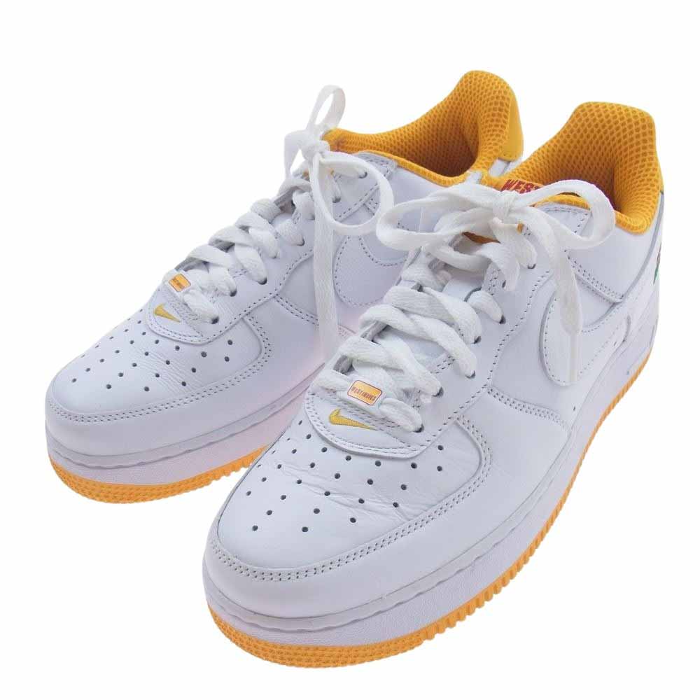 NIKE ナイキ  DX1156-101 Air Force 1 Low RETRO QS 2023 エアフォース1 ロー レトロ  ホワイト系 イエロー系 25.5cm【中古】