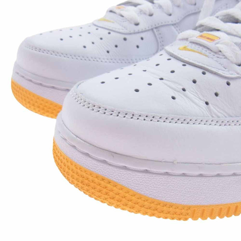 NIKE ナイキ  DX1156-101 Air Force 1 Low RETRO QS 2023 エアフォース1 ロー レトロ  ホワイト系 イエロー系 25.5cm【中古】