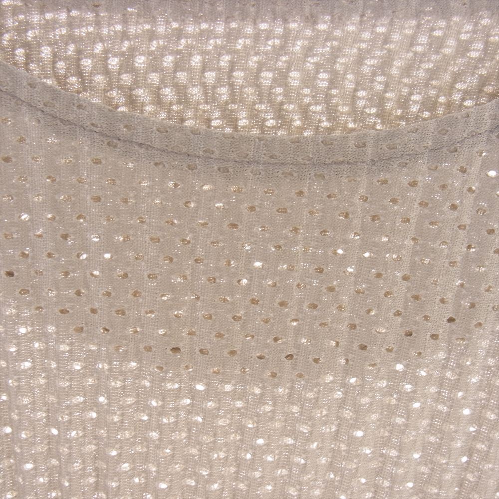 HOMME PLISSE ISSEY MIYAKE オム プリッセ イッセイミヤケ 24SS HP41JK190 LIGHT MESH ライト メッシュ 長袖 カットソー  グレー系 3【中古】