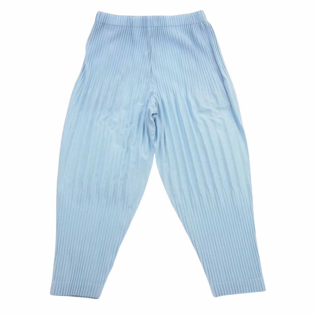 HOMME PLISSE ISSEY MIYAKE オム プリッセ イッセイミヤケ 24SS HP41JF185 COLOR PLEATS カラー プリーツ パンツ ボトムス ライトブルー系 2【中古】