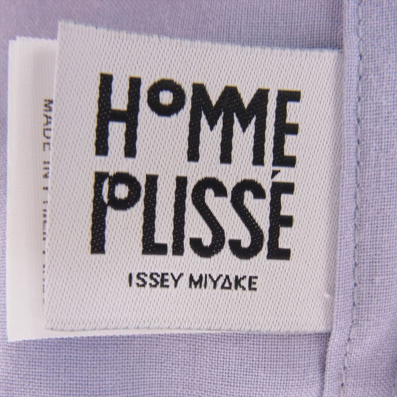 HOMME PLISSE ISSEY MIYAKE オム プリッセ イッセイミヤケ 24SS HP41FJ345 PL RAMIE SHIRT 長袖 リネン シャツ パープル系 3【中古】