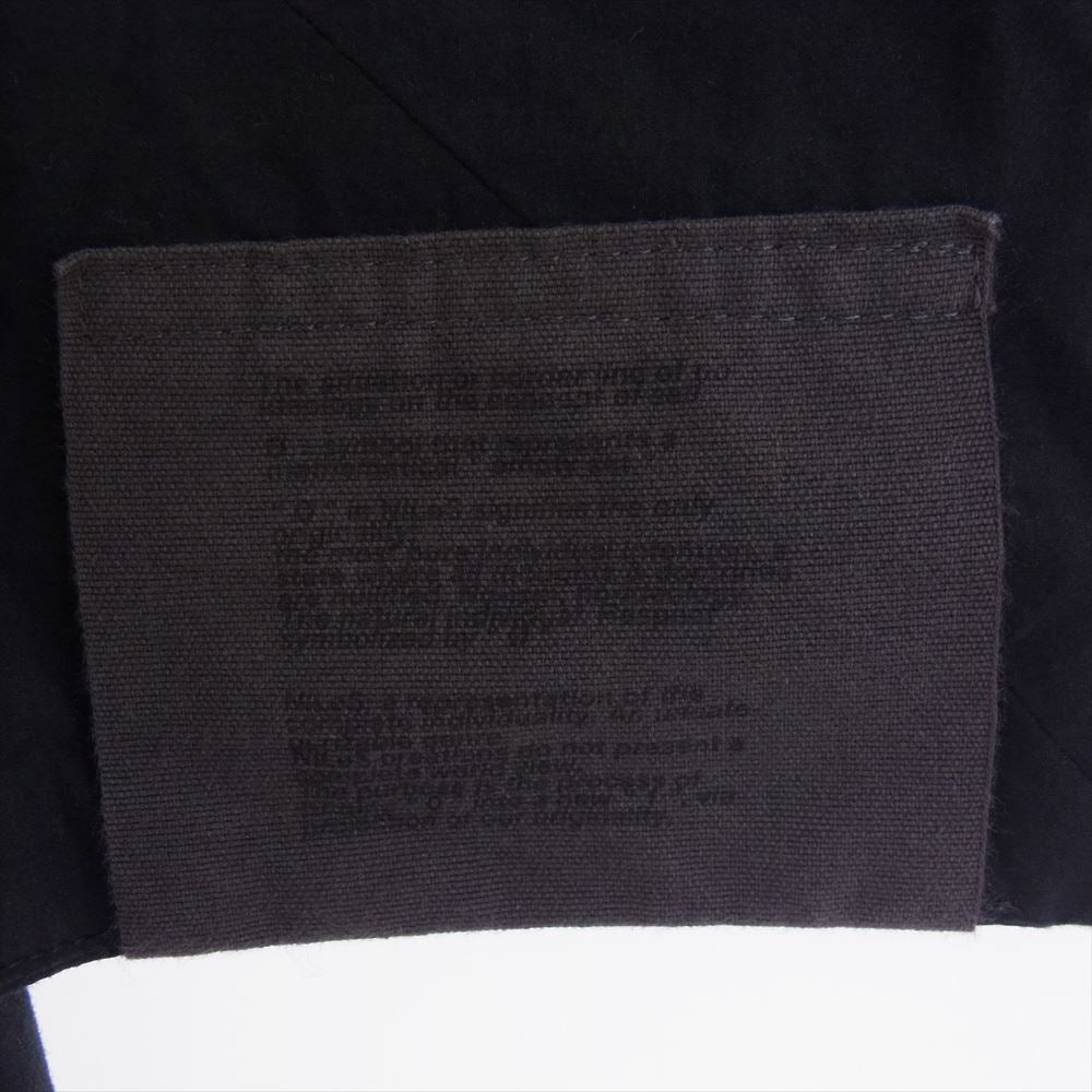 JULIUS ユリウス 16SS 540COM5 トロル ノースリーブ フード付き コットン ロングコート ブラック系  0 【中古】