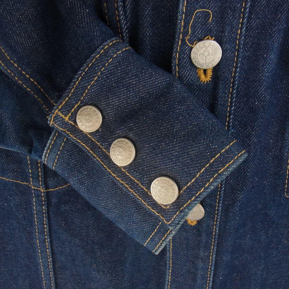 BACKBONE バックボーン 10SS BB10SS-DS01A カラーストーン スタッズ デニム ジャケット インディゴブルー系 M【中古】