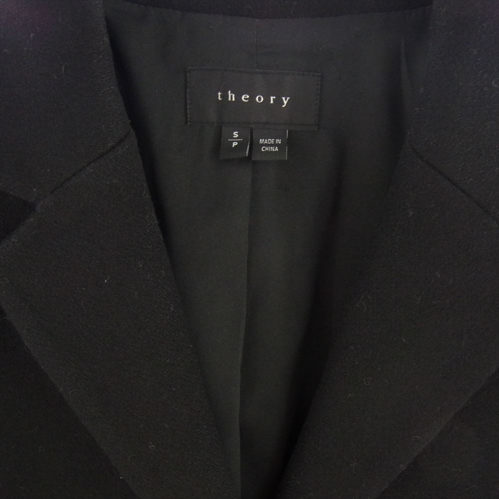 theory セオリー 01-3309623 ウール チェスター コート ブラック系 S