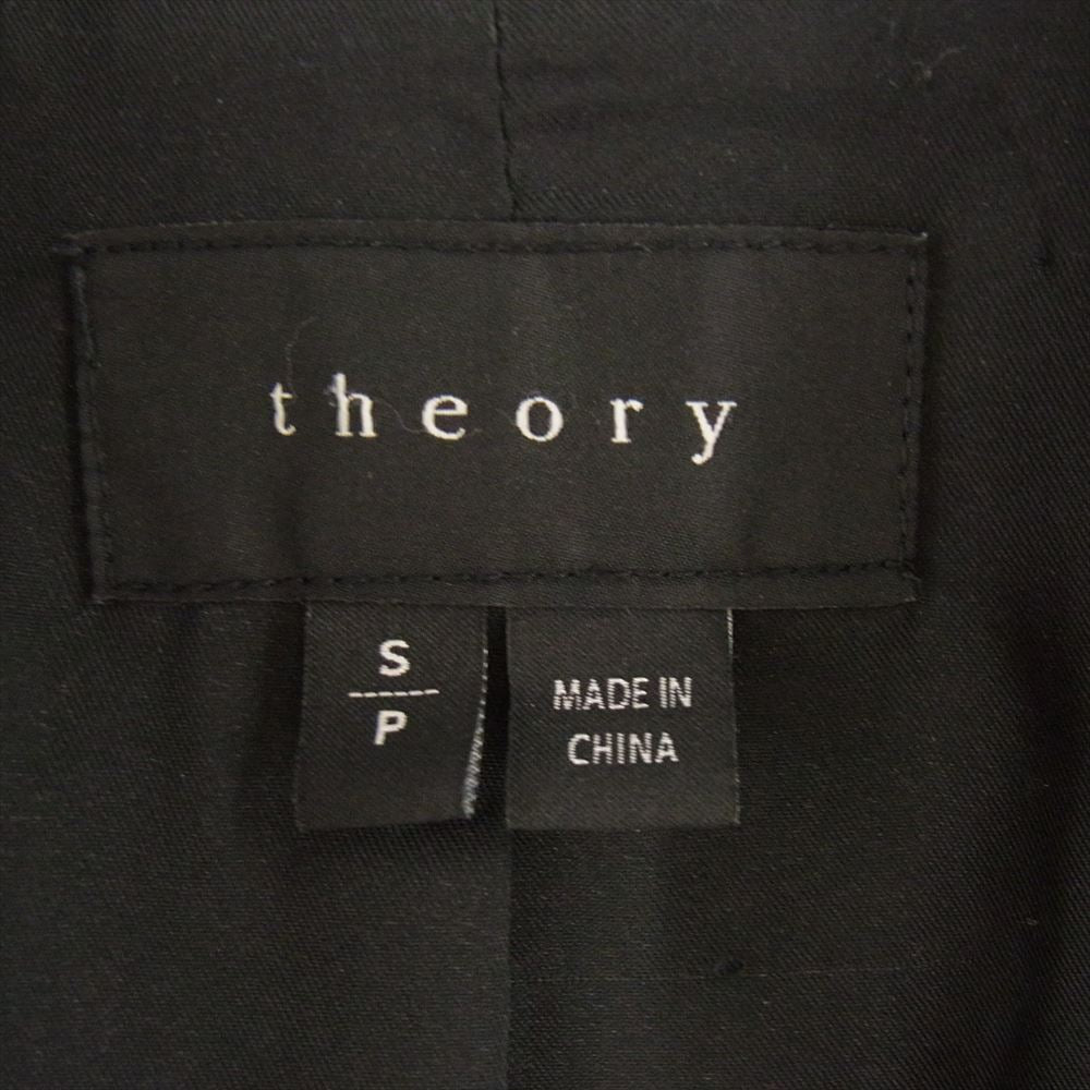 theory セオリー 01-3309623 ウール チェスター コート ブラック系 S【中古】
