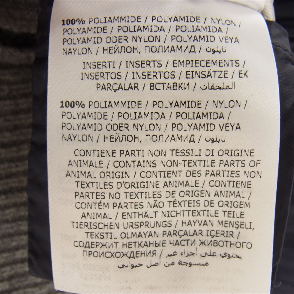 MONCLER モンクレール 17AW C20919412500 9799T MAGLIONE TRICOT CARDIGAN 切替 ダウン ワッフル サーマル ニット 長袖 ジップアップ パーカー グレー系 XXL【中古】