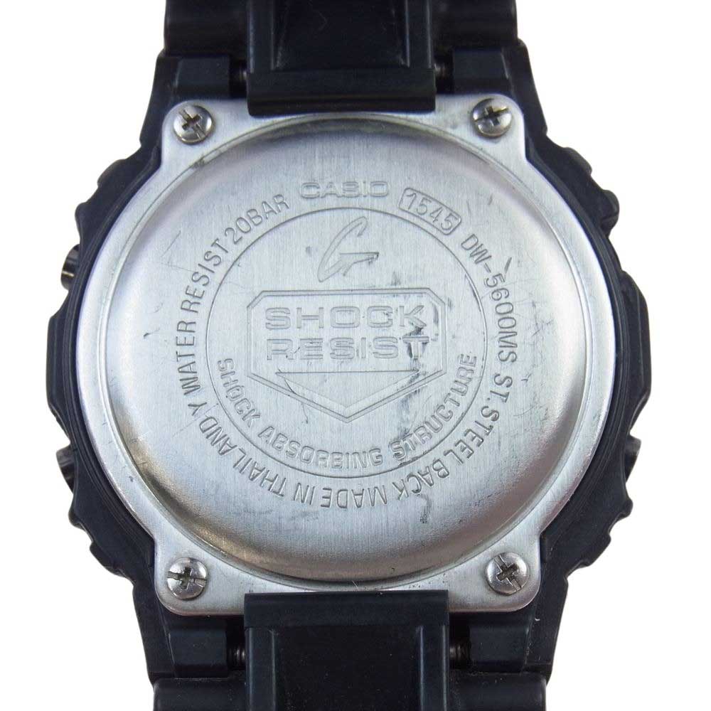 CASIO カシオ DW-5600MS-1JF g-shock gショック マットブラック 腕時計 ブラック系【中古】