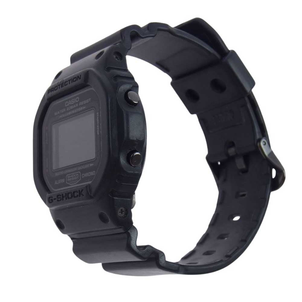 CASIO カシオ DW-5600MS-1JF g-shock gショック マットブラック 腕時計 ブラック系【中古】